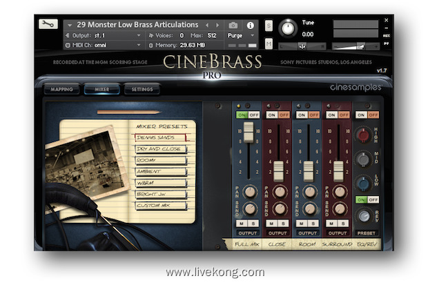 影视铜管音源Cinesamples CineBrass PRO 1.7a扩展版（kontakt | 24.49GB）
