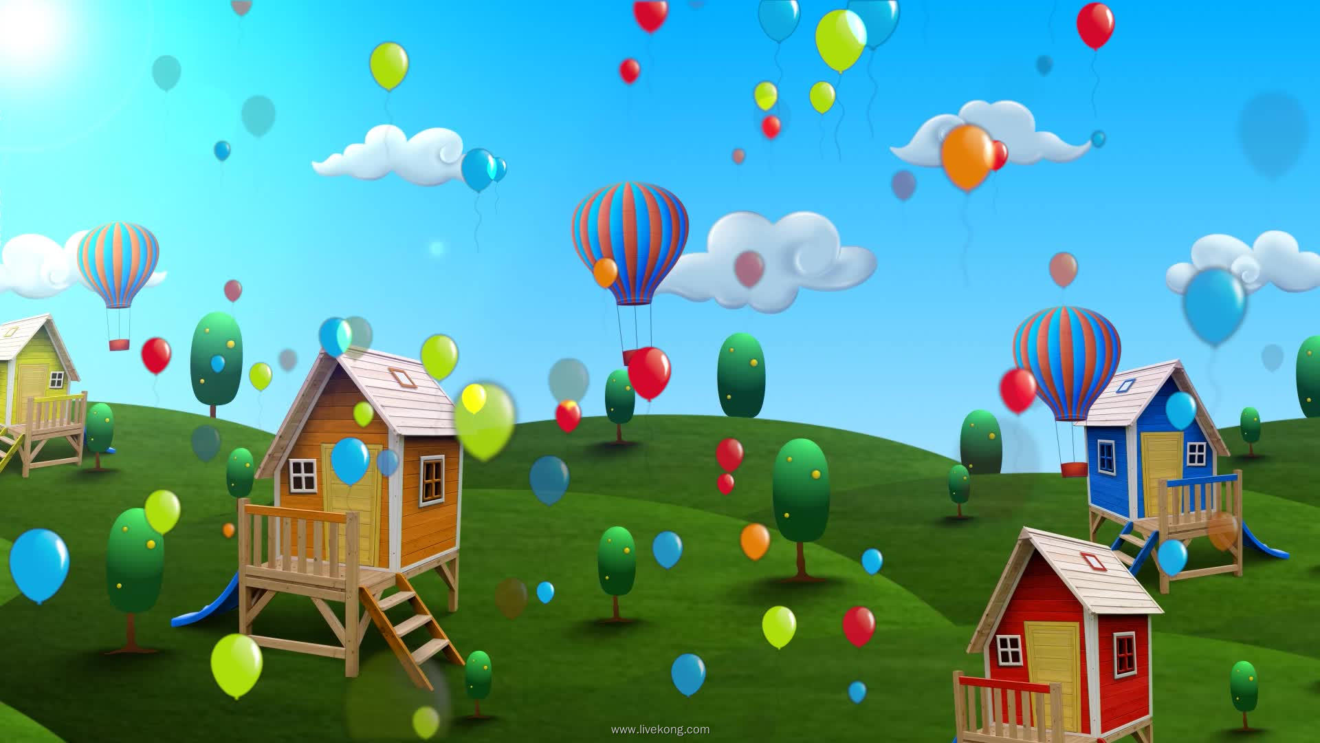 六一儿童节演出led 儿歌视频素材