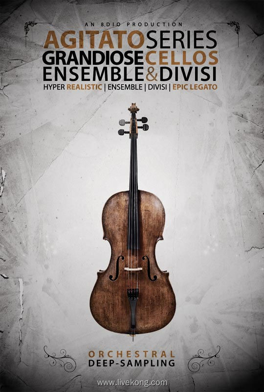 8DIO Agitato Grandiose Ensemble Cellos kontakt