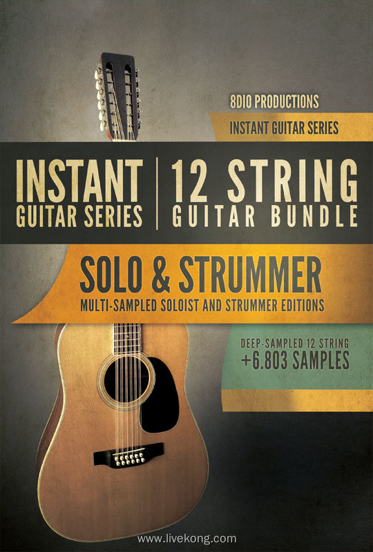 8Dio Instant Guitar Series 12-String Guitar Bundle 原声吉他